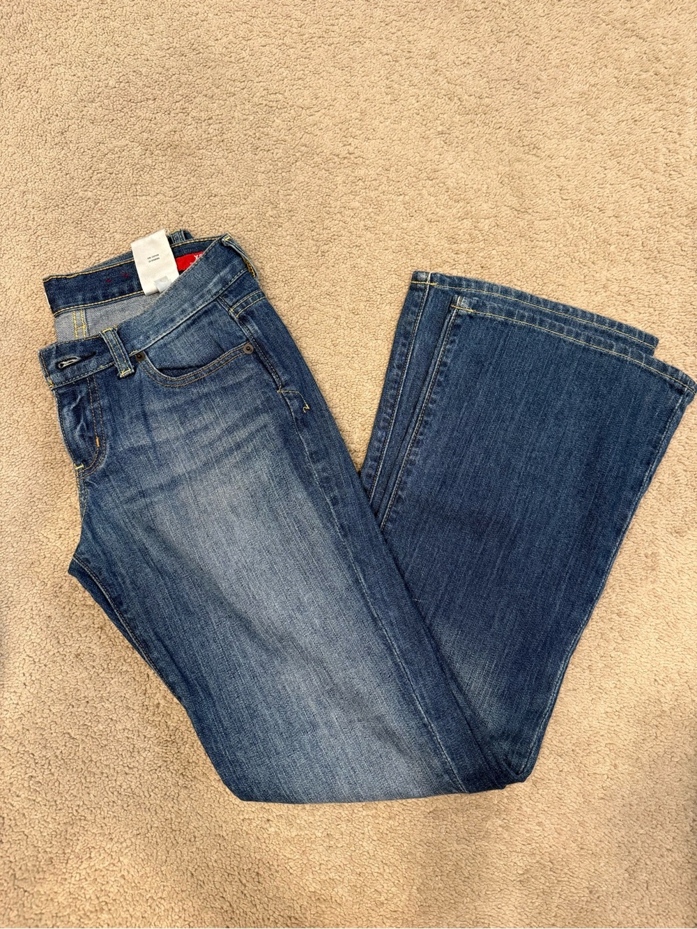 Vintage Y2K Express X2 Flare Jeans Medium Wash Denim Size 2
